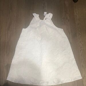 LOFT Cream Halter Neck Sleeveless Mini Dress